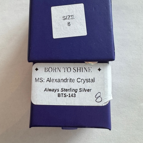 NWT Revealed Ryze Party Sterling June Born to Shine Ring - Size 8 - Picture 5 of 6